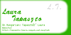 laura tapaszto business card